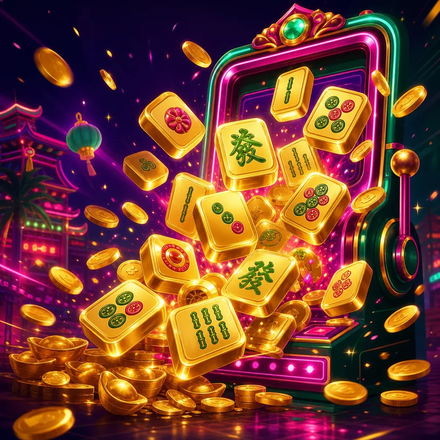 Ilustrasi edukasi untuk Analisis Mekanik Mahjong Ways Maxwin